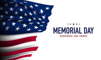 Memorial Day Background Design. vector