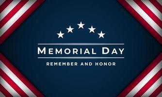 Memorial Day Background Design. vector