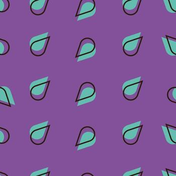 sin costura soltar modelo antecedentes en púrpura y turquesa color. vector