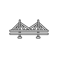 Bridge icon vector. Bridge icons, Various bridges illustration symbol collection. vector