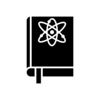 Physics icon vector. textbook illustration sign. directory symbol. science logo. vector