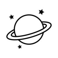 planeta icono vector. física ilustración signo. astronomía símbolo. Ciencias logo. vector