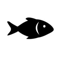 Fish vector Icon. SEa Food illustration symbol. Farm Element logo.