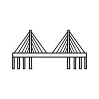 Bridge icon vector. Bridge icons, Various bridges illustration symbol collection. vector