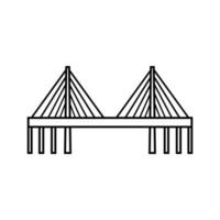 puente icono vector. puente iconos, varios puentes ilustración símbolo recopilación. vector