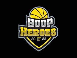 modern attractive professional basketball team logo vector, emblem sports logo design vector