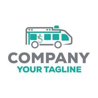 Ambulance car icon logo design. vector