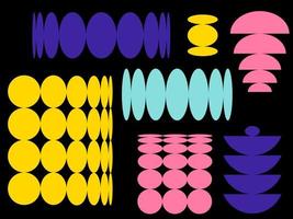 Bauhaus form temlate. Trendy geometric shapes for design vector