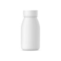 Vector realistic yogurt bottle mock up