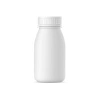 Vector realistic yogurt bottle mock up