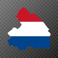 Drenthe province of the Netherlands. Vector illustration.