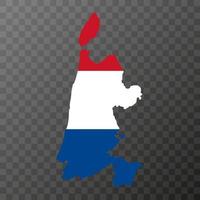 North Holland province of the Netherlands. Vector illustration.