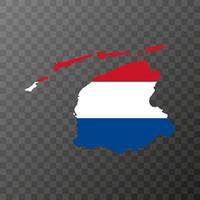 Friesland province of the Netherlands. Vector illustration.