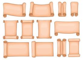 Old scroll vector design illustration isolated on white background