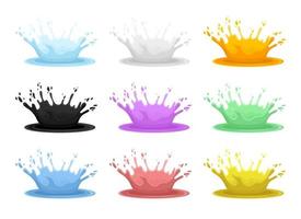 Water splash vector design illustration isolated on background