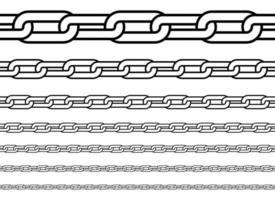 Chain vector design illustration isolated on white background