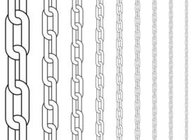 Chain vector design illustration isolated on white background