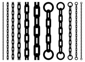 Chain vector design illustration isolated on white background
