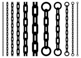 Chain vector design illustration isolated on white background