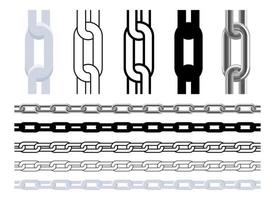 Chain vector design illustration isolated on white background