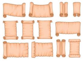 Old scroll vector design illustration isolated on white background