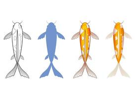 Fish vector design illustration isolated on white background