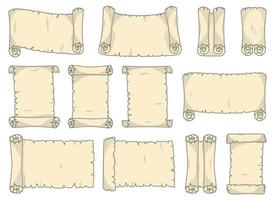 Old scroll vector design illustration isolated on white background