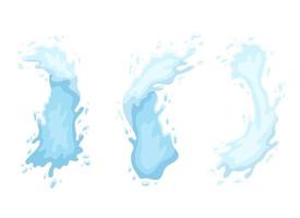 Water splash vector design illustration isolated on background