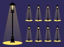 Vintage lamp vector design illustration isolated on background