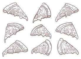 Pizza vector design illustration isolated on white background