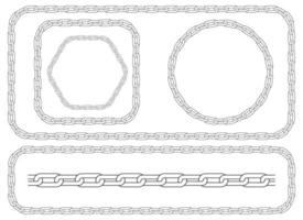 Chain vector design illustration isolated on white background