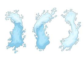 Water splash vector design illustration isolated on background