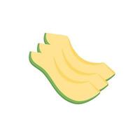 avocado slice illustration vector