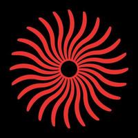 abstract red flower, abstract background with spiral vector