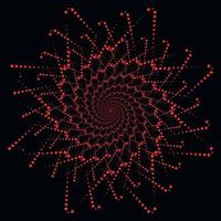 abstract background with circles, abstract red flower vector