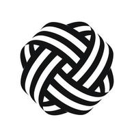 Abstract ball with intersecting lines vector