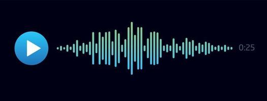 Soundtrack. Record a piece of music with the Play button vector