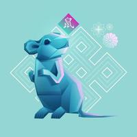 Chinese new year Rat vector