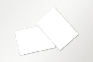Abstract background. Two sheets of paper templates for print, advertising, social networks, presentations. No color. photo