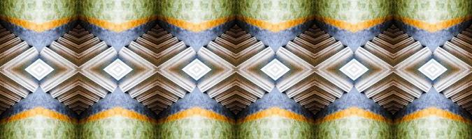 Symmetric geometric abstract pattern photo