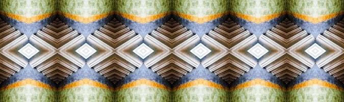 Symmetric geometric abstract pattern photo