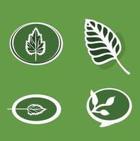 Leaf vector icon. Nature leaf vector illustration logo design.  Ecology Happy life Logotype concept icon.