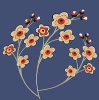 Floral background vector illustration