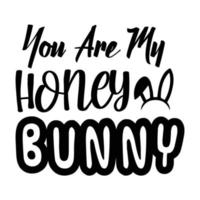 Bunny quote typography design cut file and bundle for t-shirt, cards, frame artwork, bags, mugs, stickers, tumblers, phone cases, print etc. vector