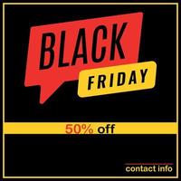 black friday banner free download.  black friday flyer design. discount banner template. illustration vector design.