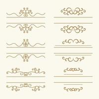 decorative frames and corner decorations for writing and photos vector