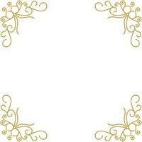 decorative frames and corner decorations for writing and photos vector