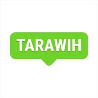 Tarawih Guide Green Vector Callout Banner with Tips for a Fulfilling Ramadan Experience