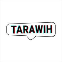 tarawih guía blanco vector gritar bandera con consejos para un cumpliendo Ramadán experiencia