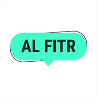 Eid Al-Fitr Countdown turquoise Vector Callout Banner with Days Left Until Celebration